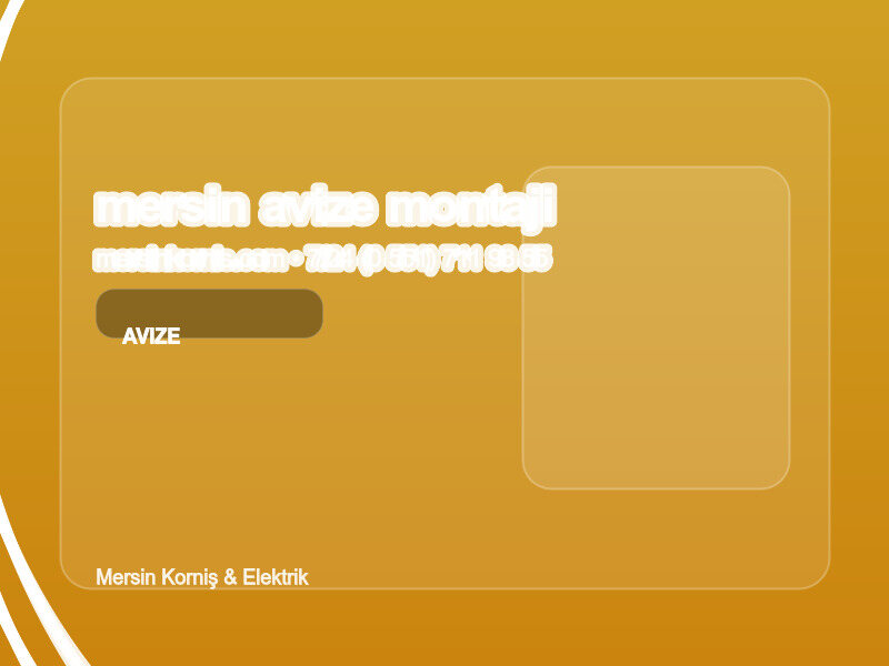 (0 551) 711 93 55 | Mersin Avize Montajı: Estetik ve Güvenli Kurulum