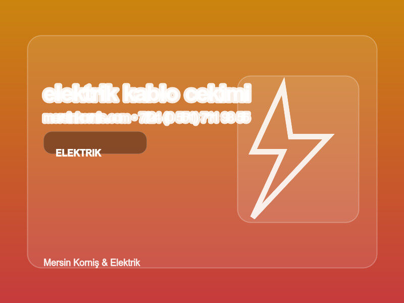 (0 551) 711 93 55 | Elektrik Kablo Çekimi Nasıl Yapılır? | Profesyonel Rehber