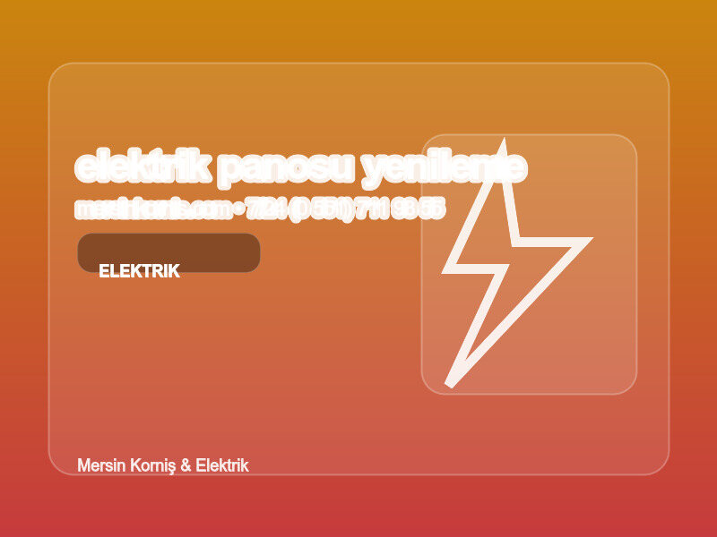 (0 551) 711 93 55 | Elektrik Panosu Yenileme Adımları | Modernizasyon Rehberi