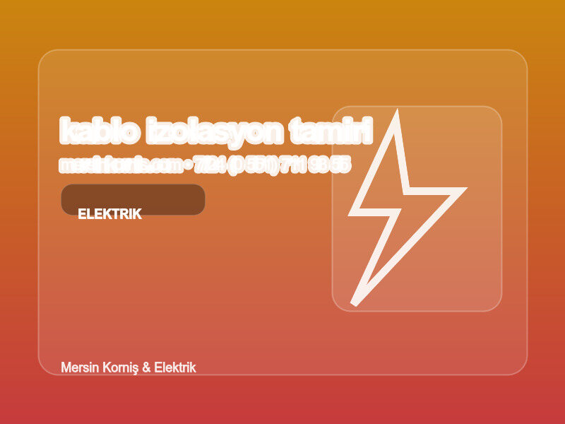 (0 551) 711 93 55 | Kablo İzolasyon Tamiri Nasıl Yapılır? | Profesyonel Rehber