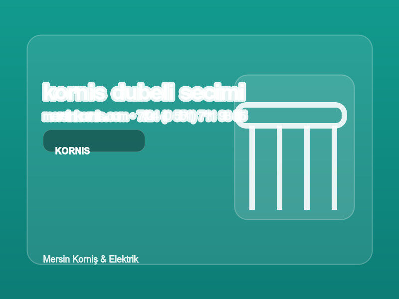 Korniş Dübeli Nasıl Seçilir? Düşmeyen Korniş Sırrı