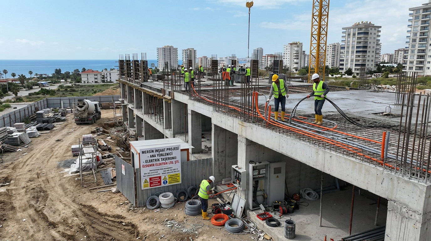 (0 551) 711 93 55 | Mersin İnşaat Elektriği Taşeronu